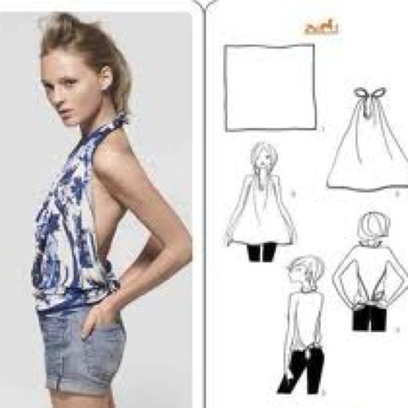 HERMES “Les Tuileries” Blue and Gold Silk Scarf - Picture 13 of 13